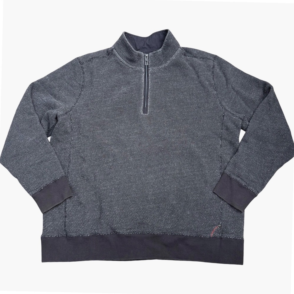 Tommy Bahama Grey Quarter Zip Pullover Mens Size L Cozy Fall Casual
EUC